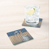 Gerst katten op een Onderzetter van fence Paper (Insitu)