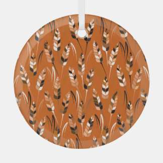 Gerst maïs biologische brood achtergrond glas ornament