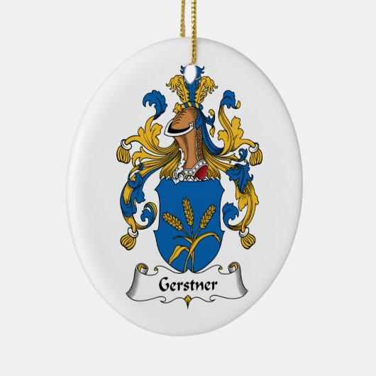 Gerstner Family Crest Keramisch Ornament (Rechts)