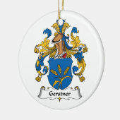 Gerstner Family Crest Keramisch Ornament (Links)