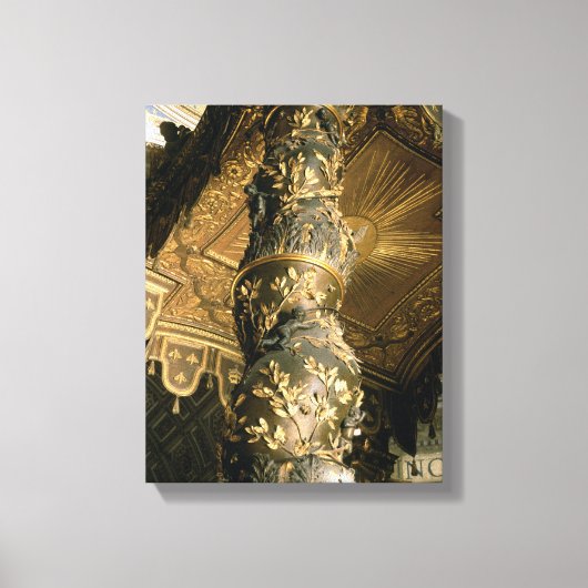Gerstsuikerkolom van Baldacchino Canvas Afdruk (Voorkant)
