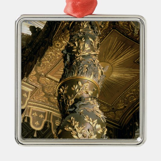 Gerstsuikerkolom van Baldacchino Metalen Ornament (Voorkant)