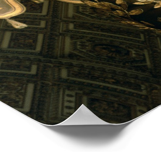 Gerstsuikerkolom van Baldacchino Poster (Hoek)