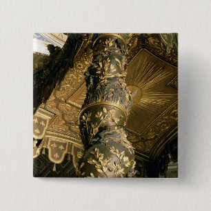 Gerstsuikerkolom van Baldacchino Vierkante Button 5,1 Cm