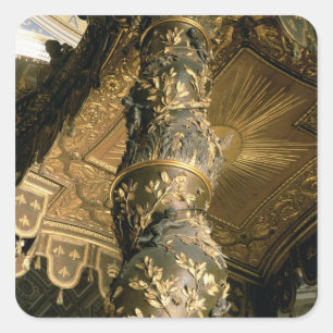 Gerstsuikerkolom van Baldacchino Vierkante Sticker