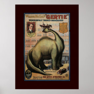 Gertie de Dinosaur Poster