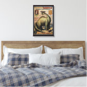 Gertie de dinosaurus canvas afdruk (Insitu (Slaapkamer))