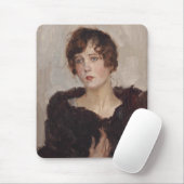 Gertie in bontjas (door Isaac Israels) Muismat (Met muis)