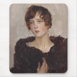 Gertie in bontjas (door Isaac Israels) Muismat