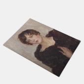 Gertie in een Fur Coat (door Isaac Israëels) Deurmat (Schuin)