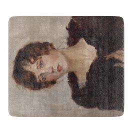 Gertie in een Fur Coat (door Isaac Israëels) Snijplank