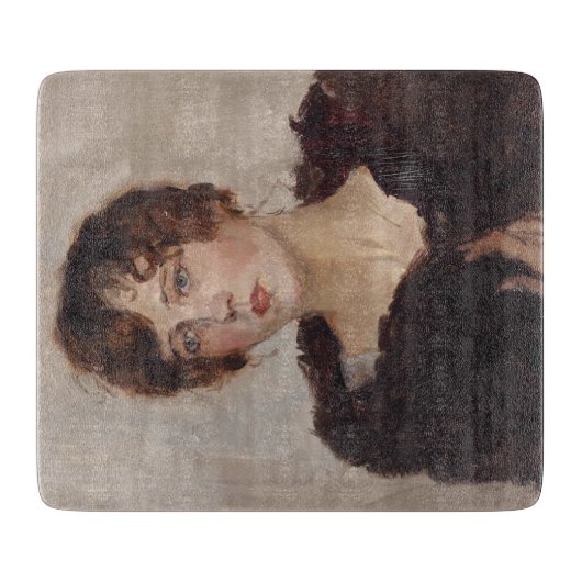 Gertie in een Fur Coat (door Isaac Israëels) Snijplank (Voorkant)