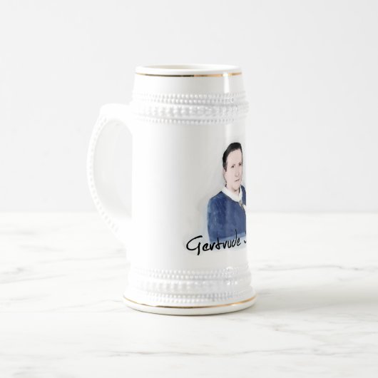 Gertrude Beer Stein Bierpul (Voorkant links)