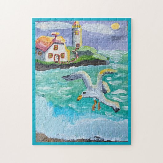 Gertrude Gull En De Vuurtoren Legpuzzel (Verticaal)
