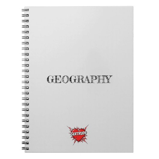 Gertrude Hart Gray Notitieboek (Voorkant)