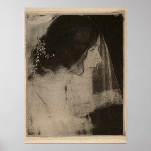 Gertrude Käsebier - De bruid, 1902 Poster (Voorkant)