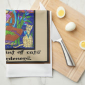 Gertrude of Nivelles Theedoek (Quarter Fold)