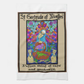 Gertrude of Nivelles Theedoek (Verticaal)