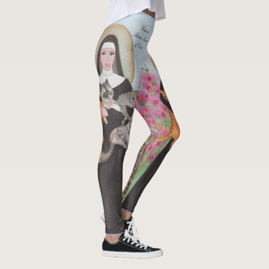 Gertrude Patron St. Katten Waterverf Leggings (Rechts)