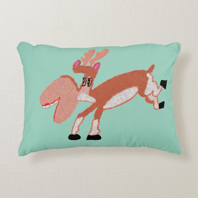 Gertrude Reindeer Accent Kussen (Voorkant)