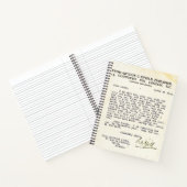 Gertrude Stein-afwijzingsbrief Notitieboek (Binnen)