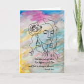 Gertrude Stein Different & Ouder Blank Quote Card Kaart (Voorkant)