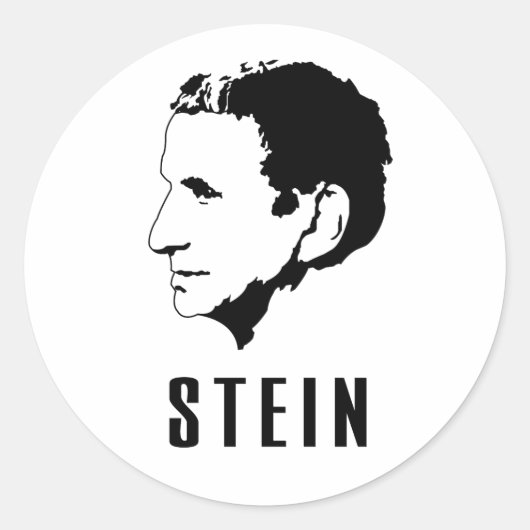 Gertrude Stein Ronde Sticker (Voorkant)