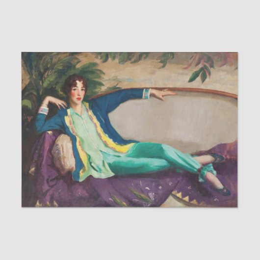 Gertrude Vanderbilt Whitney door Robert Henri Tissuepapier (Voorkant)