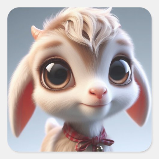 "Gertrude" Vierkante Sticker (Voorkant)