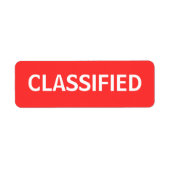 gerubriceerd etiket (Voorkant)