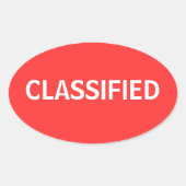 gerubriceerd ovale sticker (Voorkant)