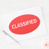 gerubriceerd ovale sticker (Envelop)