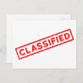 Gerubriceerde rode rubberen stempel briefkaart (Voorkant / Achterkant)