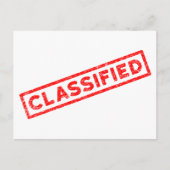 Gerubriceerde rode rubberen stempel briefkaart (Voorkant)