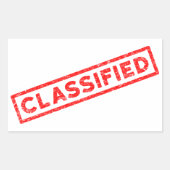 Gerubriceerde rode rubberen stempel rechthoekige sticker (Voorkant)