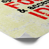 GERUCHTEN ~ POSTER VAN 30X30 CM (Hoek)