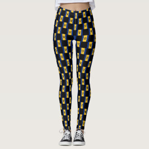 Geruit Barbados-vlagpatroon Leggings