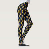 Geruit Barbados-vlagpatroon Leggings (Rechts)