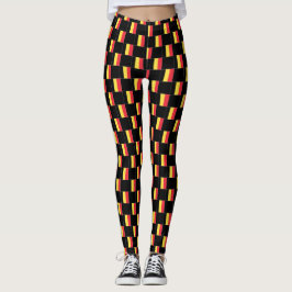 Geruit Belgisch vlagpatroon Leggings