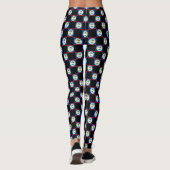 Geruit Belize-vlagpatroon Leggings (Achterkant)