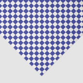 Geruit Blauw en Wit Tissuepapier (Detail)