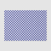 Geruit Blauw en Wit Tissuepapier (Voorkant)