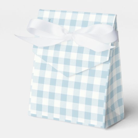 Geruit Blauw Rut Bedankdoosjes (Voorkant Zijde)