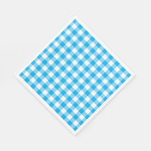 Geruit Blauw Wit Controleert Patroon Gingham Plaid Servet (Hoek)