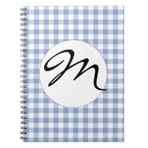 Geruit Blue Gingham Classic Notitieboek