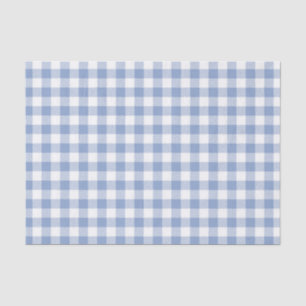 Geruit Blue Gingham Classic Tissuepapier