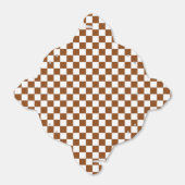 Geruit Bruin en Wit Bedankdoosjes (Uitgevouwen)