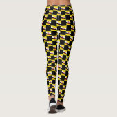 Geruit Brunei-vlagpatroon Leggings (Achterkant)