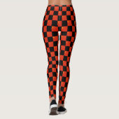 Geruit China-vlagpatroon Leggings (Achterkant)