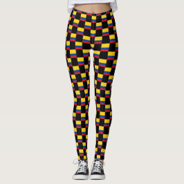 Geruit Colombia-vlagpatroon Leggings